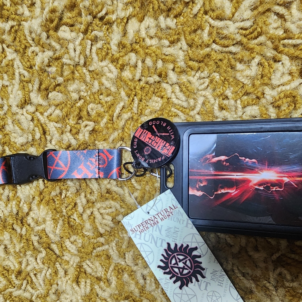 Supernatural Lanyard with ID Holder Team Free Will